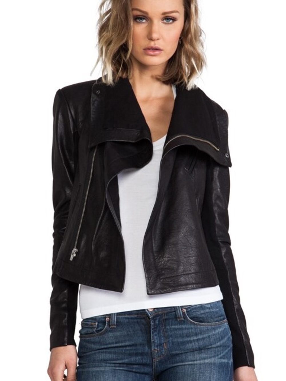 Veda Max Classic Leather Jacket